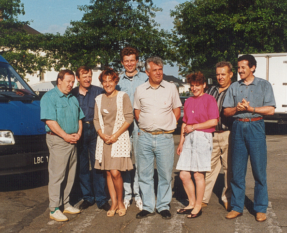 1994 séjour d'une délégation d'agriculteurs polonais à la Chapelle